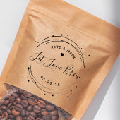 Moderne Kreise Gelassen Liebe Brew-Gastgeschenk Ho Permastempel