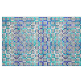Moderne Kreise, Grau, Blau und Weiß der Mitte des Stoff (Fat Quarter (45,7 x 55,9 cm))