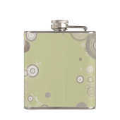 Moderne Kreise Hüftkolben - neutrale Farben Flachmann (Rückseite)