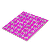Moderne Kreise, Magenta, grau und weiß Fliese (Seite)