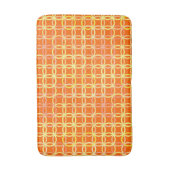 Moderne Kreise, Mandarine orange Badematte (Vorderseite Vertikal)
