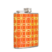 Moderne Kreise, Mandarine orange Flachmann (Rechts)