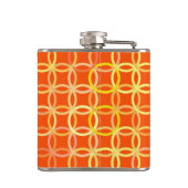 Moderne Kreise, Mandarine orange Flachmann (Rückseite)