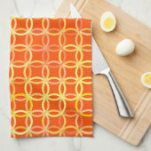 Moderne Kreise, Mandarine orange Handtuch (Viertel Falte)