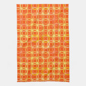 Moderne Kreise, Mandarine orange Handtuch (Vertikal)