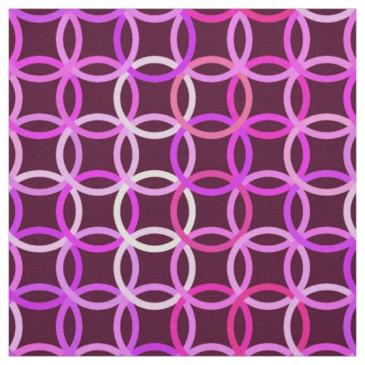 Moderne Kreise, Pflaume und orchid rosa Stoff (Muster)