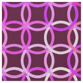 Moderne Kreise, Pflaume und orchid rosa Stoff (Nahaufnahme)