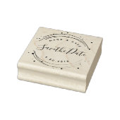 Moderne Kreissäge Save the Date Hochzeit Gummistempel (Stempel)