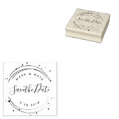Moderne Kreissäge Save the Date Hochzeit Gummistempel (Stempel)