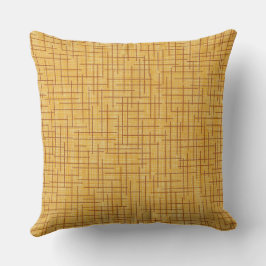 Moderne Kreuzschraffur-Jute-Textur Kissen