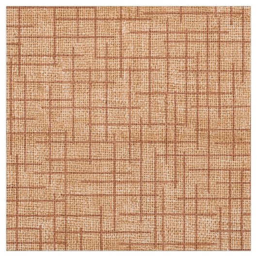 Moderne Kreuzschraffur-Jute-Textur-Muster Stoff (Muster)