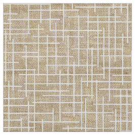 Moderne Kreuzschraffur-Jute-Textur-Muster Stoff