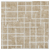 Moderne Kreuzschraffur-Jute-Textur-Muster Stoff (Nahaufnahme)