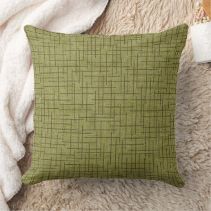 Moderne Kreuzstrich-Jute-Textur Kissen