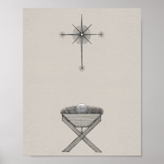 Moderne Krippe Kunst - "In Gefahr" Poster (Vorne)