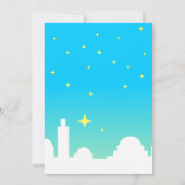 Moderne Krippe Weihnachtszeit-Party Einladung (Rückseite)