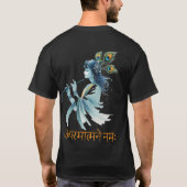 Moderne Krishna Print T - Shirt - Traditionsmischu (Rückseite)
