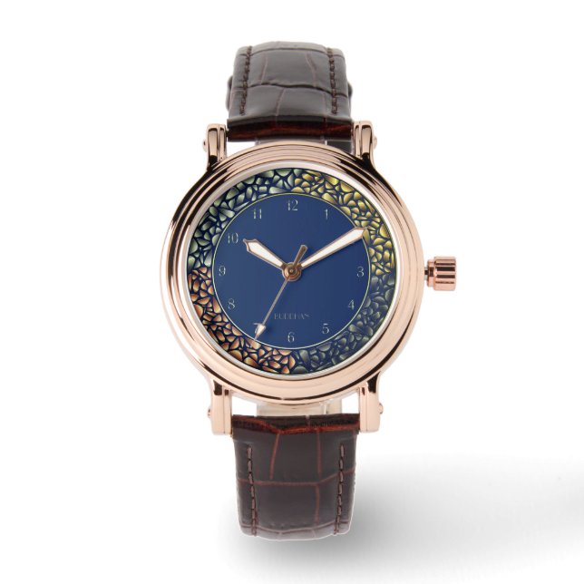 Moderne Kristall Watch Armbanduhr (Vorderseite)