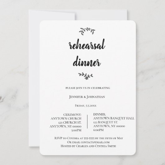 Moderne KRITORIK-Probe - Einladungen (Vorderseite)