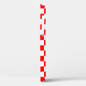 Moderne kroatische Rot- und Weiß-Schachbretter Case-Mate iPhone Hülle (Rückseite / Links)