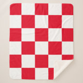 Moderne kroatische Schachbretter Sherpadecke (Vorderseite)