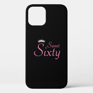 Moderne Krone Sweet Sixty auf Schwarz Case-Mate iPhone Hülle