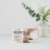 Moderne Küche | Cabinetrie | Zuhause Interior Visitenkarte (Stehend Vorderseite)