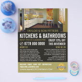 Moderne Küche Design, Küche & Badezimmer Fitter Flyer (Einzeln)