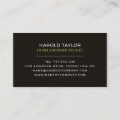 Moderne Küche Design, Küche & Badezimmer Fitter Visitenkarte (Rückseite)