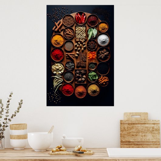 Moderne Küche Gewürzkultur Poster (Küche)
