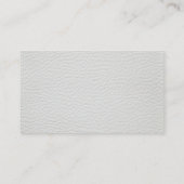 Moderne Küche | Leather Background Business Card Visitenkarte (Rückseite)