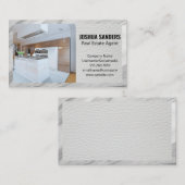 Moderne Küche | Leder | Marmorgrenze Visitenkarte (Vorne/Hinten)