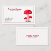 Moderne Küche mit weißem und rotem Rollstuhl Visitenkarte (Vorne/Hinten)