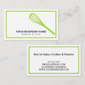 Moderne Küche Whisk Bäckerei Visitenkarte (Vorne/Hinten)