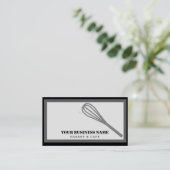 Moderne Küche Whisk Bäckerei Visitenkarte (Stehend Vorderseite)