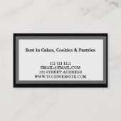 Moderne Küche Whisk Bäckerei Visitenkarte (Rückseite)