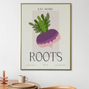Moderne Küche Wurzelgemüse Kunst Minimalistische N Poster