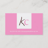 Moderne Kuchen-Visitenkarte Visitenkarte (Rückseite)