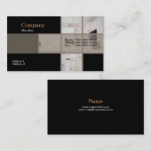 Moderne Küchenkarte Visitenkarte (Vorne/Hinten)