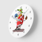 Moderne Kuh Funny Wall Uhr (Winkel)