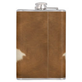 Moderne Kuh Imitate Leather Elegante Collection Flachmann (Rückseite)