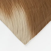 Moderne Kuh Imitate Leather Elegante Collection Fleecedecke (Ecke)