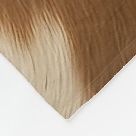 Moderne Kuh Imitate Leather Elegante Collection Fleecedecke (Ecke)