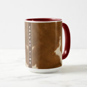 Moderne Kuh Imitate Leather Elegante Collection Tasse (VorderseiteRechts)