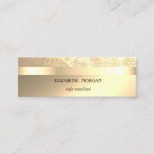 Moderne Kühl Elegante Professionelle Gold Mini Visitenkarte