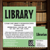 Moderne Kühne, Bibliothekswerbung Flyer