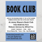 Moderne, kühne Buchklubwerbung Flyer (Vorne)