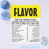 Moderne Kühne, Eiscreme-Bodenwerbung Flyer (Einzeln)