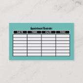 Moderne, kühne, fahrende Schule/Instruktor Ernennu Visitenkarte (Rückseite)