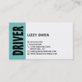 Moderne, kühne, fahrende Schule/Instruktor Ernennu Visitenkarte (Vorderseite)